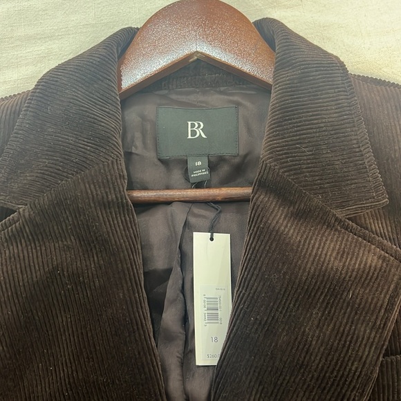 NWT Banana Republic Women’s Dark Brown Corduroy Single Button Blazer size 18 - Picture 7 of 13